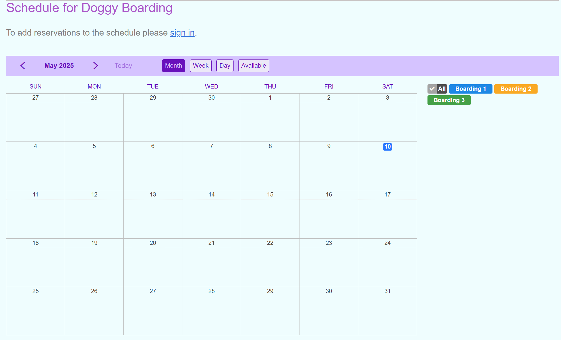 Booking Sytem Tutorial